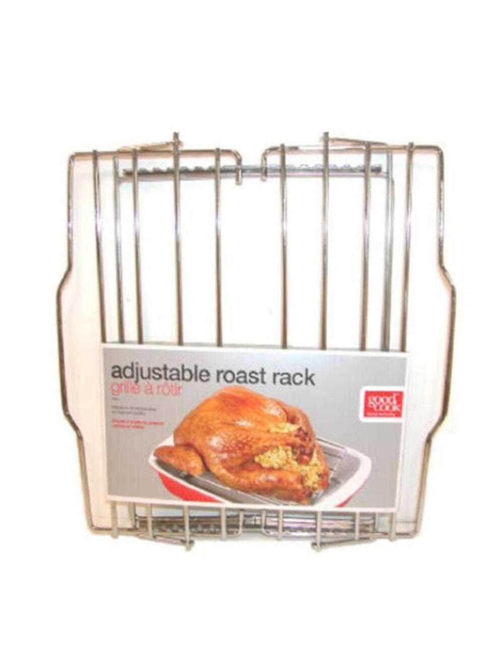 BRADSHAW INTERNATIONAL 23803 Chrome Adjustable Roast Rack